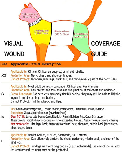 Kudes Elizabethan collar for small cats and dogs after surgery