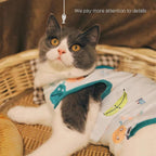 GCVOPTON protective pet bodysuit adjustable hook and loop back closure view