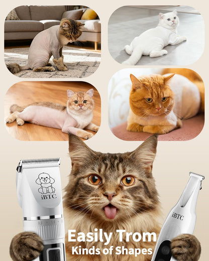 Oneisall quiet pet clippers showcasing the ceramic blade mechanism designed for cats and dogs.