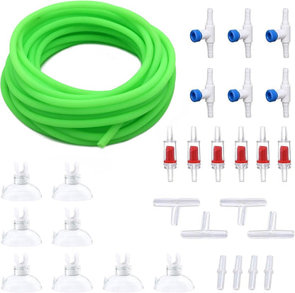Premium 25FT 3/16inch Air Hose for Aquarium with Connector,Check Valve, Control Valve Accessories (Translucent, 25 ft.) - Image 15