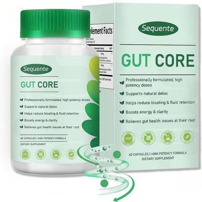 Sequente GutCore Maximum Potency bottle front view premium gut health supplement