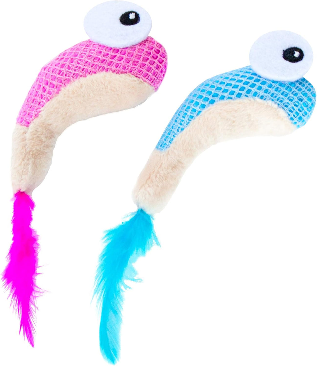 Petstages Orkakat Wiggle Worm Dental Catnip Cat Chew Toy - Image 14