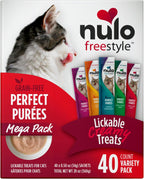 Nulo Freestyle Grain-Free Perfect Purees Premium Wet Cat Treats, Squeezable Meal Topper for Felines, High Moisture Content to Support Hydration, 0.5 Ounces in each Lickable Wet Cat Treat Pouch - Image 10