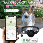 Electronic pet locator with integrated QR code tag for small and large cats.