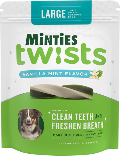 Minties Dog Dental Bone Treats, Tiny/Small Dental Dog Treats, 5-25 lbs, Clean Teeth, Fight Bad Breath, Removes Plaque and Tartar, 16 Count - Image 11