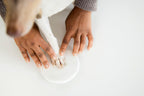 Steps to use Pearhead DIY pet paw print kit