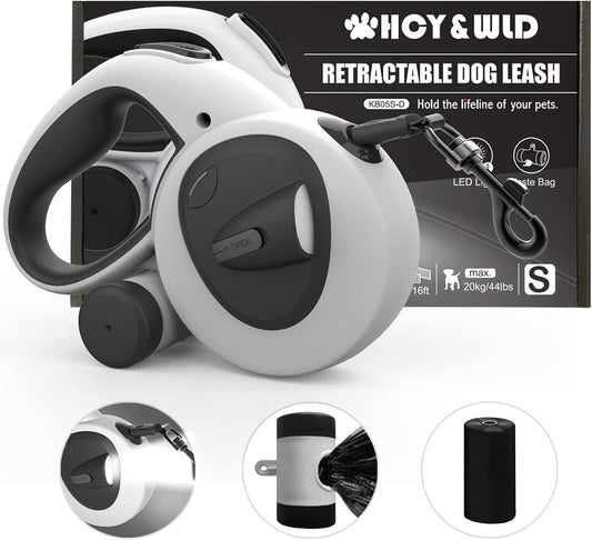 HCY&WLD 4-in-1 retractable dog leash front view