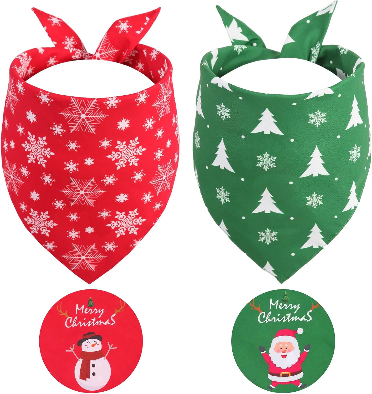 Two-pack XLarge dog bandanas for large breeds