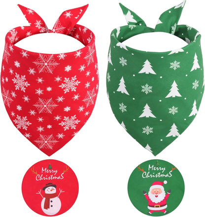 Two-pack XLarge dog bandanas for large breeds