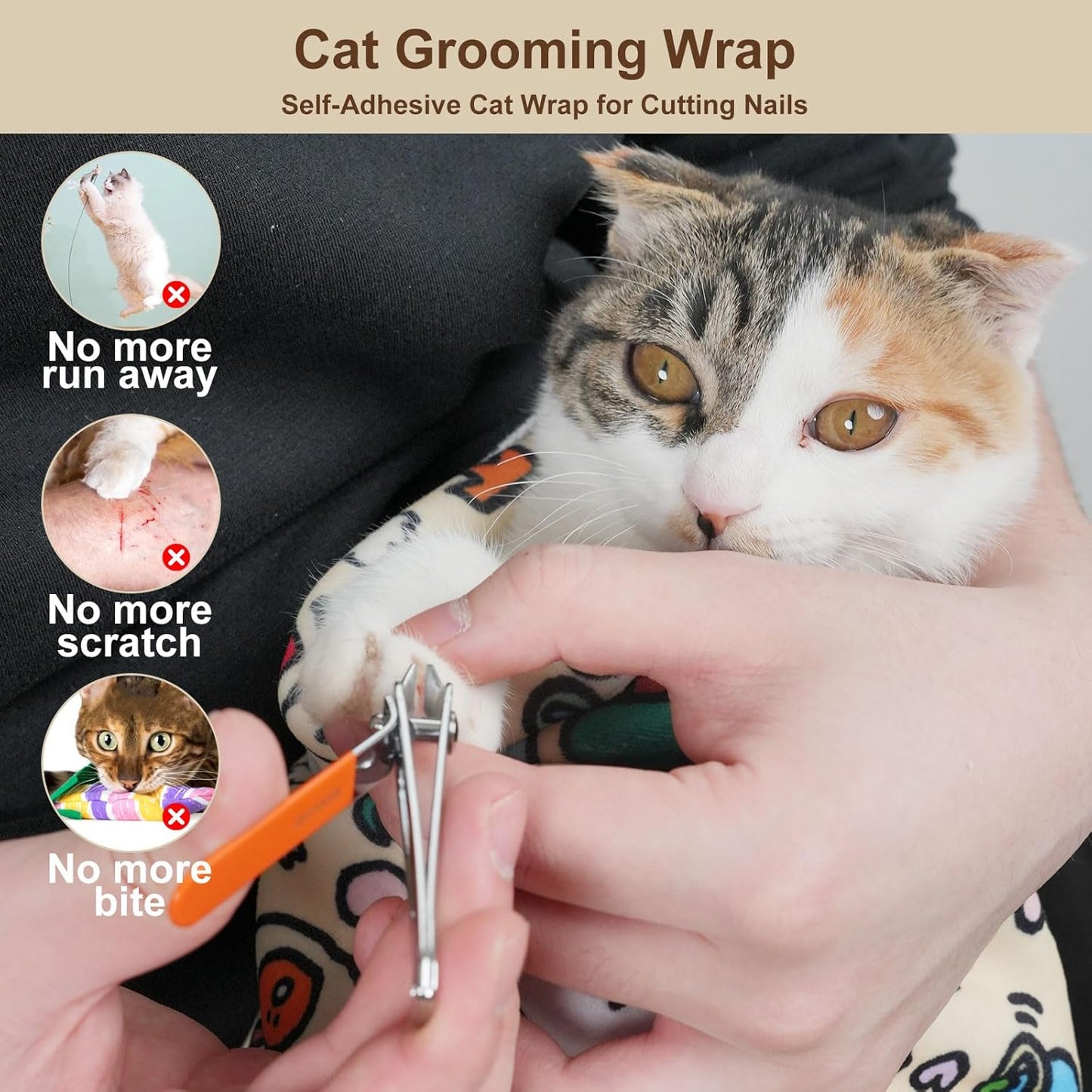 Close up of the self stick texture on the Miertou pet grooming blanket.