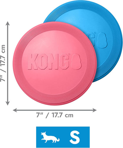 Side profile of flexible KONG Puppy Flyer toy