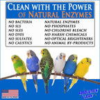 Absolutely Clean Amazing Bird Cage Cleaner and Deodorizer - Just Spray/Wipe - Safely & Easily Removes Bird Messes Quickly and Easily - Made in The US - Fragrance Free (16oz Pack of 1) - Image 5