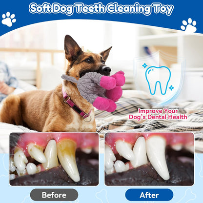 Loncoldy safe non toxic animal chew toy showcased from a top down perspective.