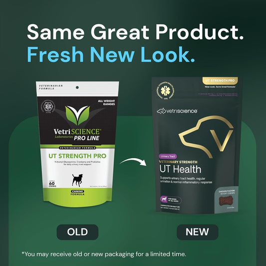 VetriScience UT Health dog supplement packaging details