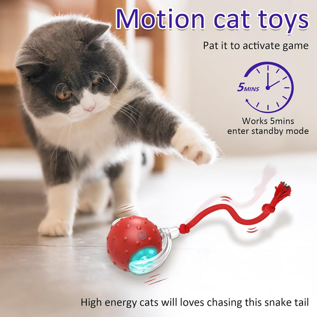 Giociv smart teaser dotted LED ball toy for indoor cats