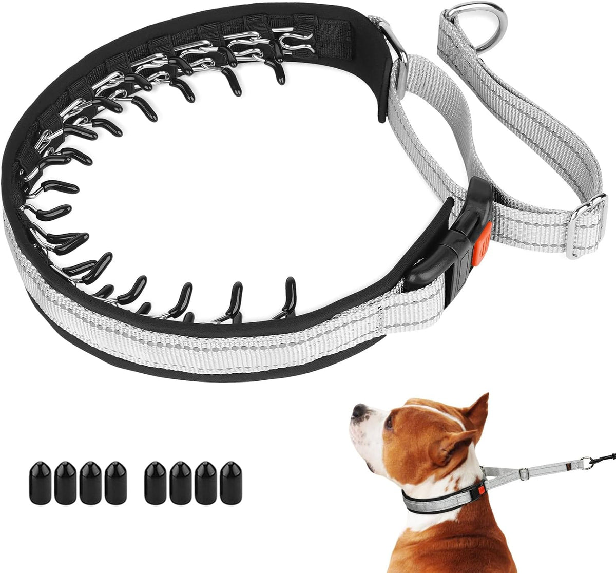 Mayerzon No Pull Dog Collar, Patented Martingale Collar for Small Medium Large Dogs with Buckle and Heavy Duty Nylon for Walking Training Hunting, Safe and Easy to Use(M, Green) - Image 12