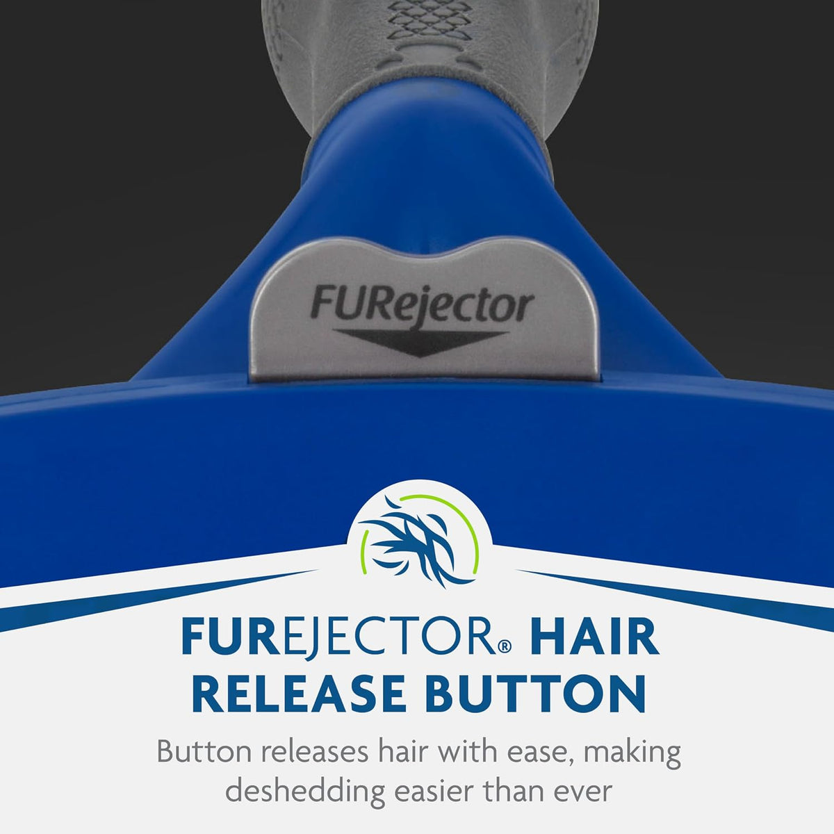 Pet hair removal button mechanism on professional grooming tool