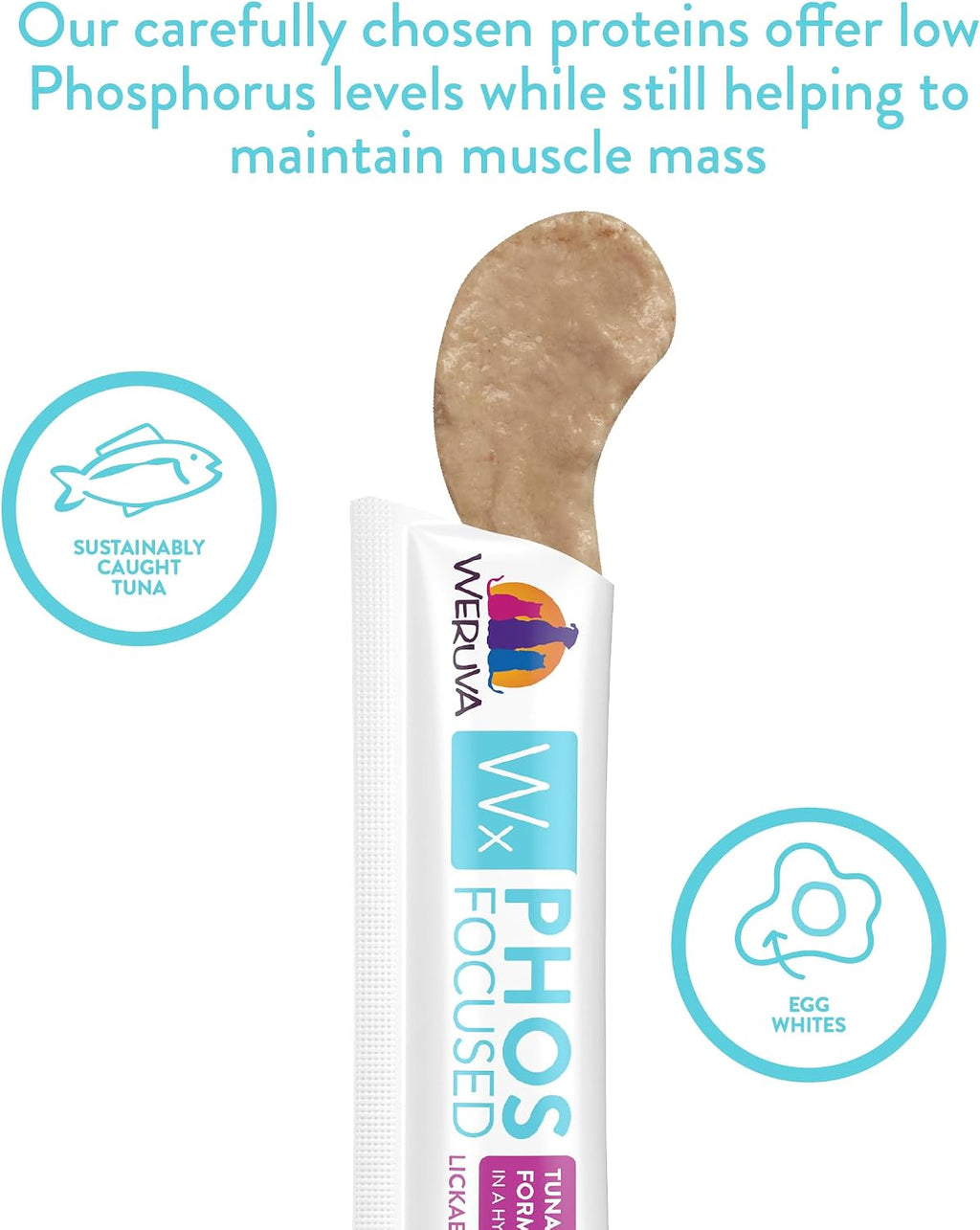 Weruva Wx Phos Focused cat treats ingredient label details
