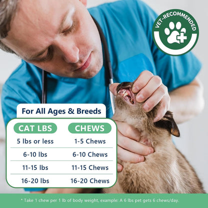 PLBKCTS vet endorsed multi benefit feline vitamins for heart digestion and shiny coat