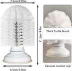 Premium pet turtle shell exfoliation tool with secure vacuum base