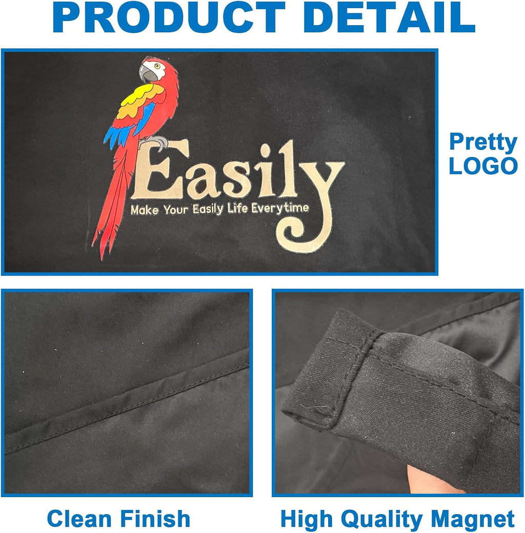 Close up of durable nylon twill fabric on Easily bird cage cover