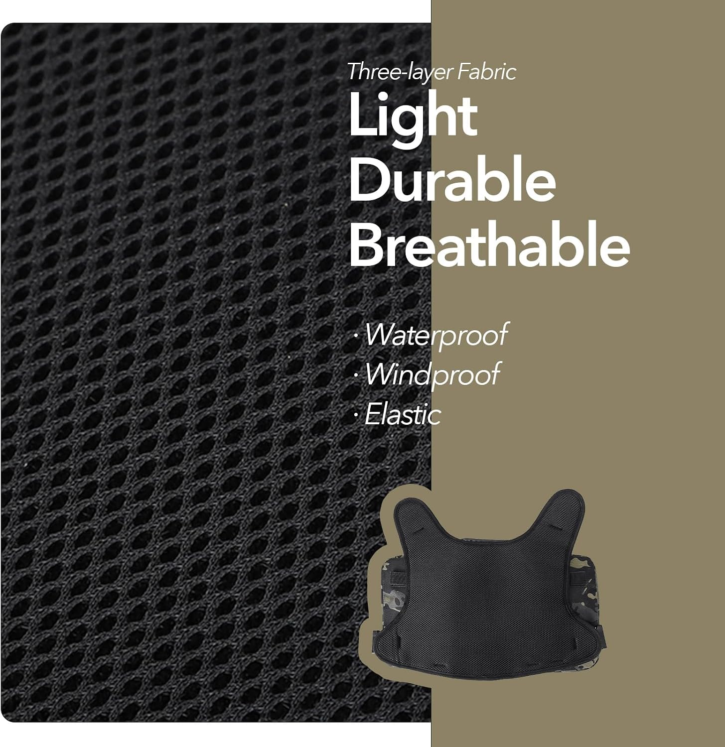 Dog backpack pack packaging showing sizing guide for 30 to 40 inch chest girth
