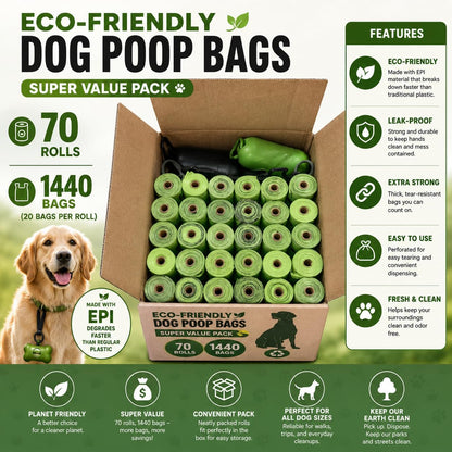 Chefneno unscented doggy waste rolls being placed inside the protective outer carton box.