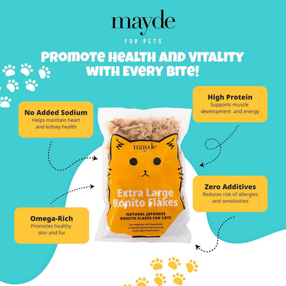 Mayde natural high protein fish treats 4 ounce bag side view