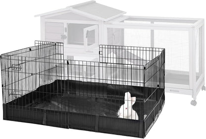 Aivituvin Rabbit Playpen Pet Pen Small Animal Cage with Waterproof Liner - Extension Playpen - Image 1