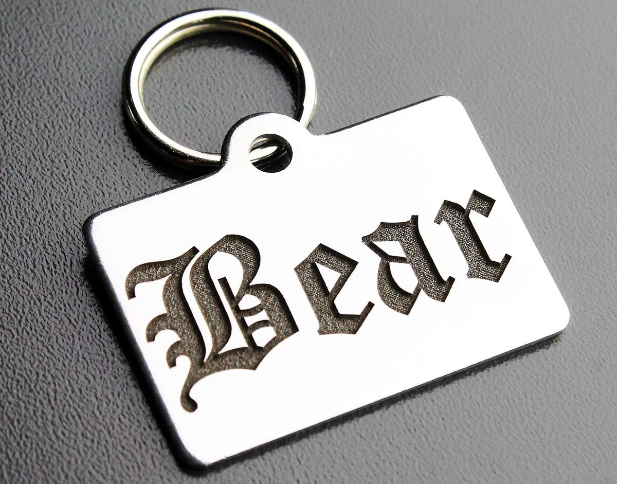 DEEP Engraved Premium Dog & Cat ID Tag - Personalized, Stainless Steel, Long-Lasting Durability - Bone 1" x1-1/2 (2-Side Engraving) - Image 12