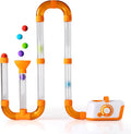 Fat Brain Toys The Original Air Toobz front view showcasing the air powered STEM building setup with tubes and balls.