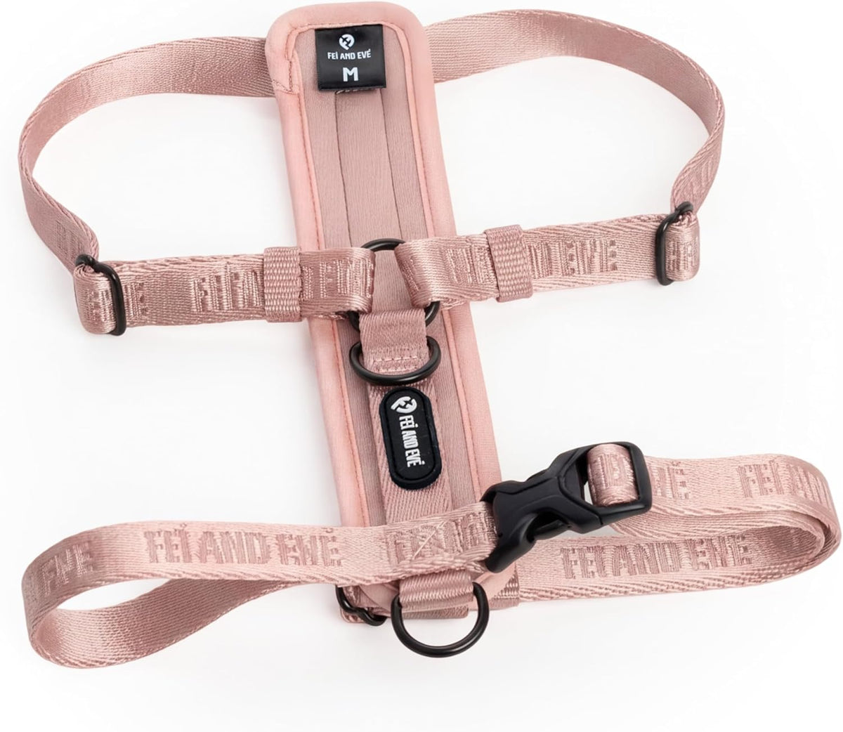 Fei & Eve Moxie Dog Harness for Small & Medium Dogs, Champagne, S | Lightweight Design, 3-Point No-Pull Control, Quick Release Metal Buckle - Image 9