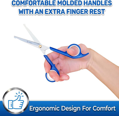 Longer smooth blade cat and dog grooming scissor for large body fur trimming.