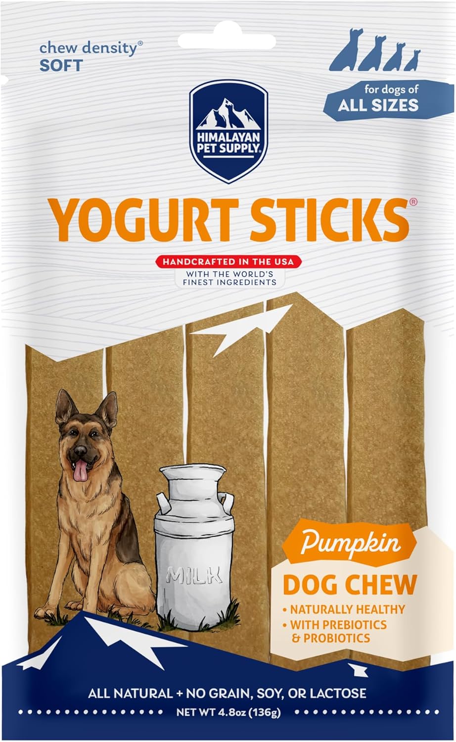 Himalayan Dog Chew Yogurt Sticks, Mixed Flavors, Dog Treats with Prebiotics, Probiotics & Protein, Digestive Support, Lactose & Gluten Free, Natural Dog Treat for All Breeds, Made in America, 4pk - Image 9