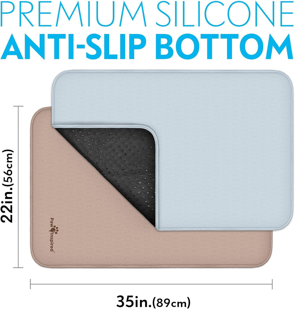 Paw Inspired waterproof dog crate mat folded