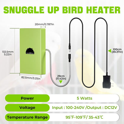 BrightArk twelve volt low voltage bird heater kit with mounting nuts included.