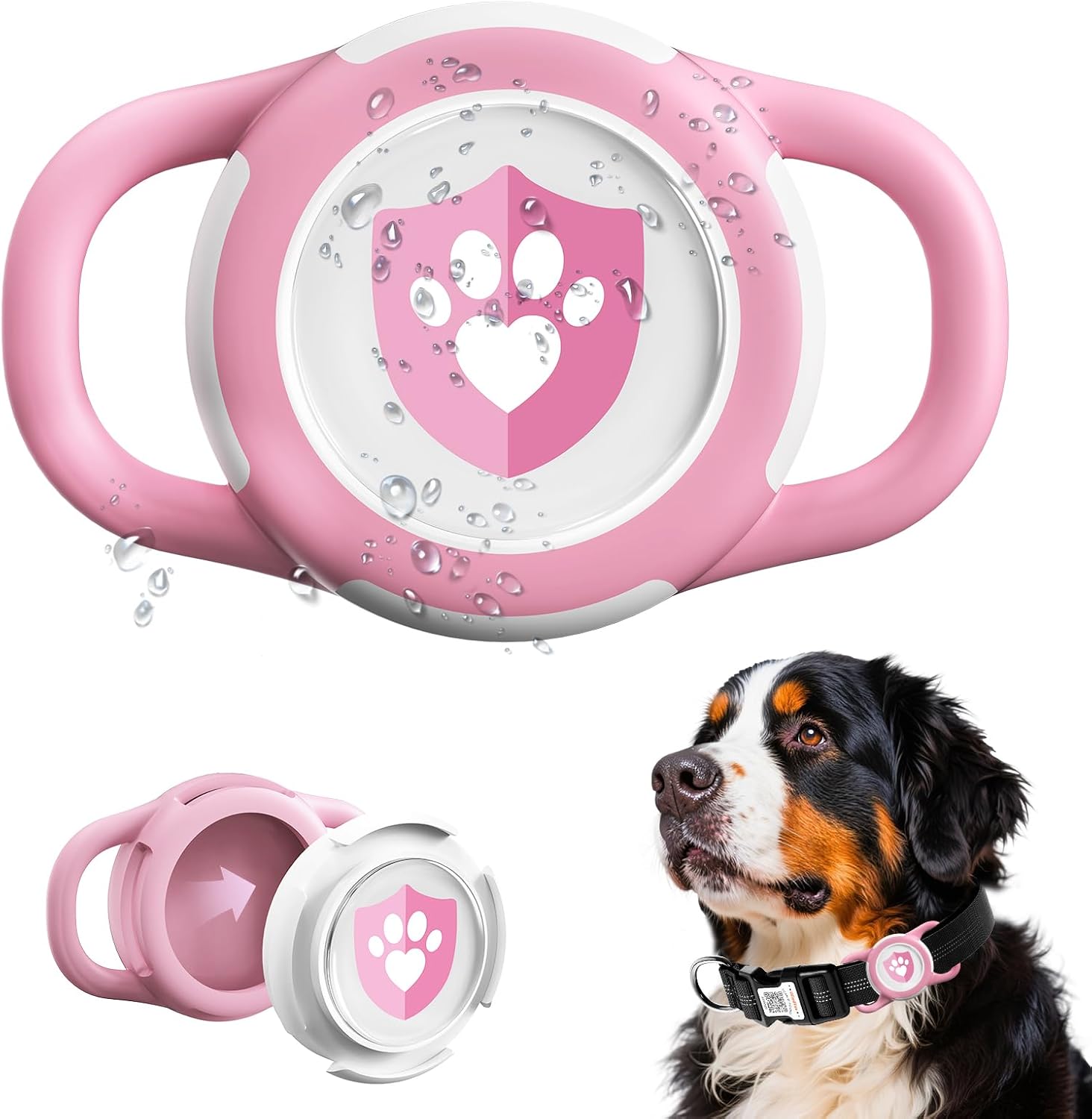 Waterproof AirTag Dog Collar Holder for Apple AirTag QR Code - Image 13