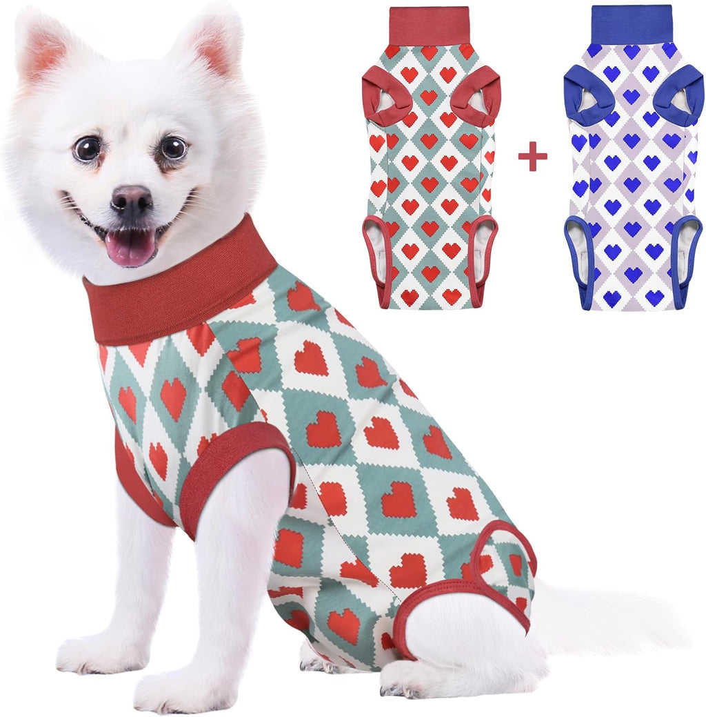 Small Dog Surgery Suit Female Spay,Professional Soft Post-Operative Dog Recovery Suit Male Neuter with Pee Hole,Comfortable Anti-Lick Alternative to Cone,Unisex Pet Surgical Vest for Wound Care(Blue) - Image 11