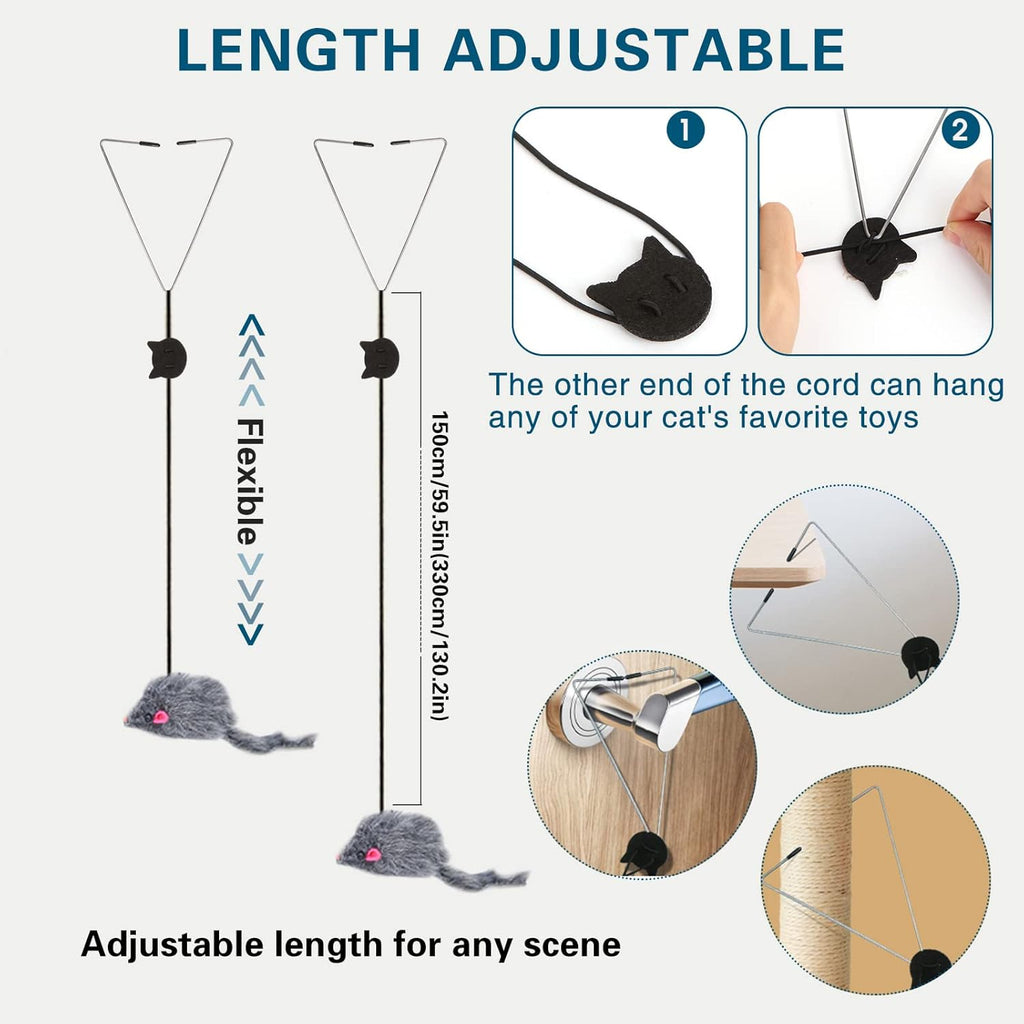 Durable elastic cord showing stretchability up to 1.8 meters.