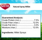 Hand holding Kaytee millet spray for bird feeding