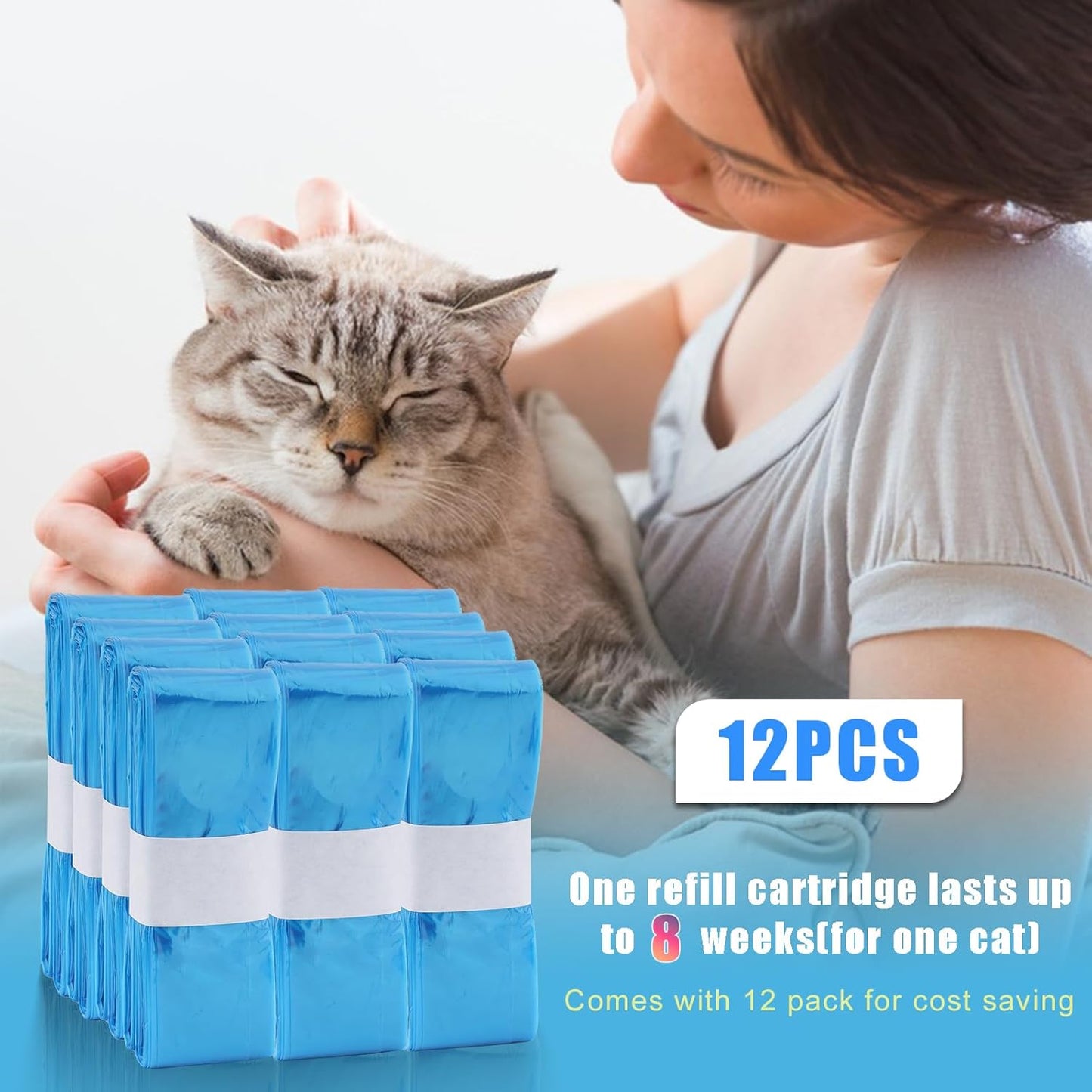 Astrallgn twelve pack replacement liners showing heavy duty multi layer plastic film