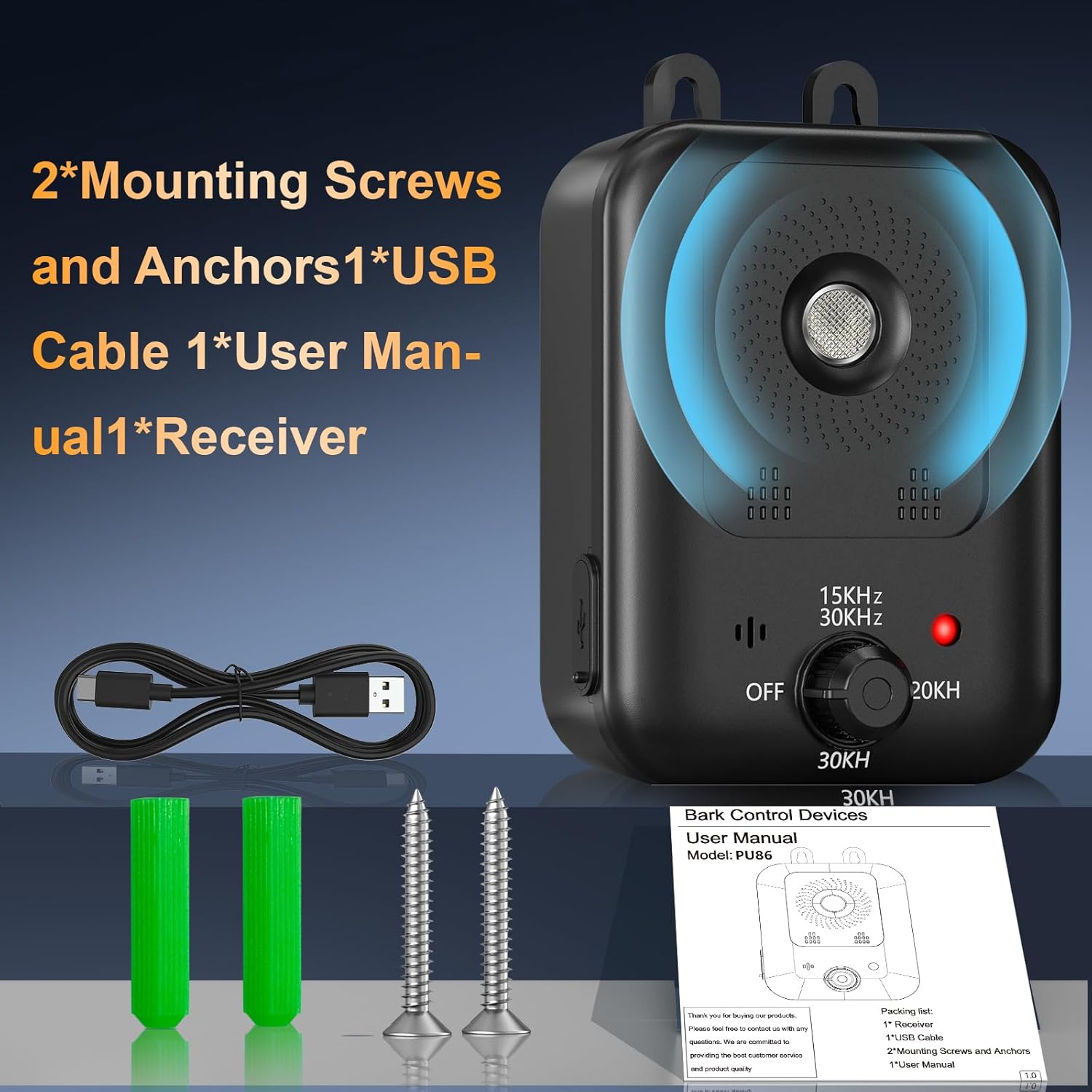 Coprisin dog barking control device waterproof design