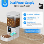 Frienhund automatic cat feeder showing slow feed mode activation for pets