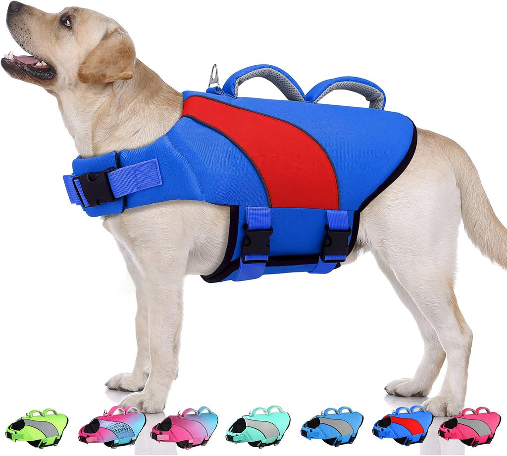 Doglay Dog Life Jacket, Adjustable & Reflective Dog Life Vest for Swimming and Boating, High Buoyancy Swimming Safety Vest with Rescue Handles and D-Ring for Small Medium Large Dogs. - Image 11
