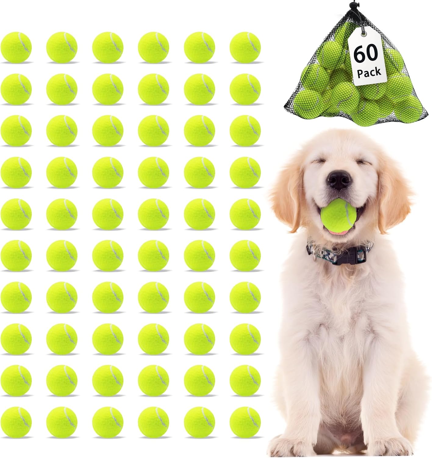 Magicorange 6 Pack Small Tennis Balls, 2 inch Tennis Balls for Dogs,Colorful Easy Catching Pet Playing Ball (Multicolor, 6 Pack) - Image 11