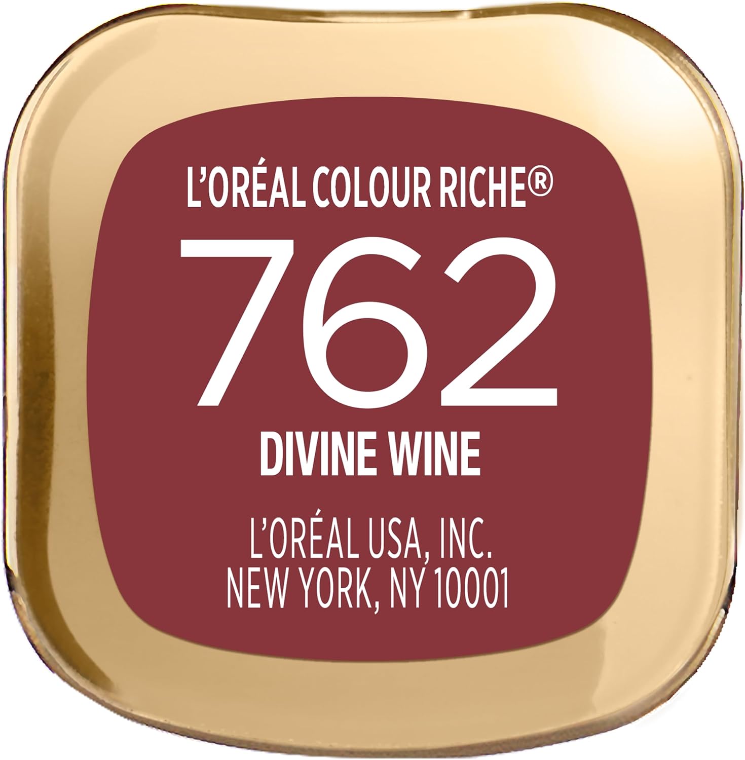 Luxury gold tube packaging of L'Oreal Colour Riche lipstick original formula