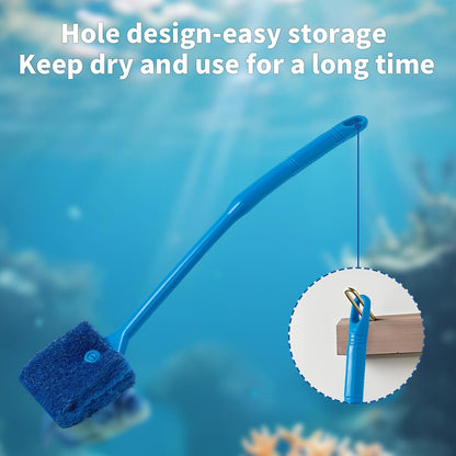 Full length profile of the durable SLSON fish tank glass scrubber and kitchen cleaner.