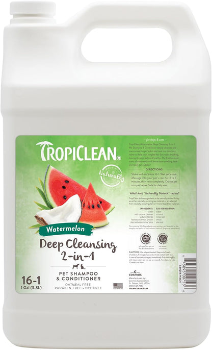 TropiClean 2-in-1 Dog Shampoo and Conditioner, Professional Dog Shampoo, Moisturizing Detangler, Puppy Safe, Made in USA, Papaya Scent, 1 Gallon - Image 14