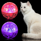 Sratte 6 Pcs Ghost Hunting Cat Ball Activated Cat Toy Motion LED Light Pet Balls Motion Dog Interactive Pet Toys Glowing Mini Running Exercise Supplies for Animals Activity (Clear) - Image 11