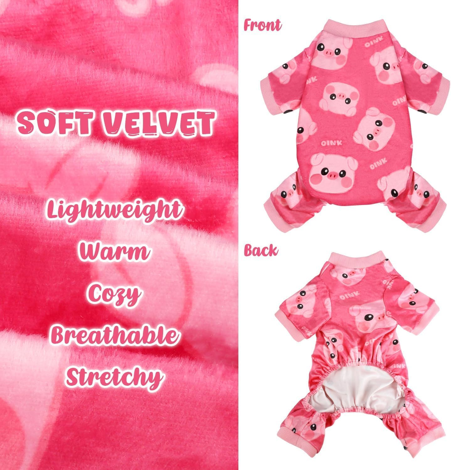 BAOBICUTE puppy pajamas side profile duck print comfortable pet jumpsuit